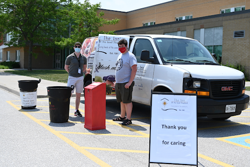 Food and cash donations were collected for the Inn of the Good Shepherd with the help of our 2021 grads!