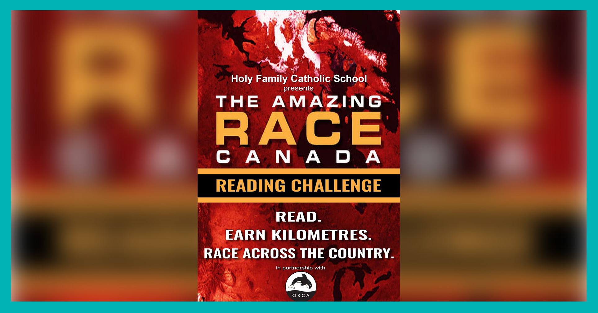 Holy Family Students Challenge Schools Across the District to Amazing Race Canada Reading Challenge