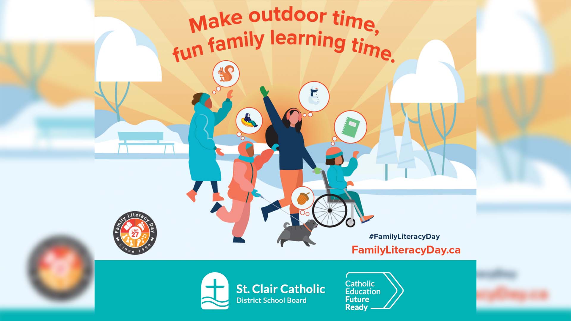 Make outdoor time, fun family learning time.