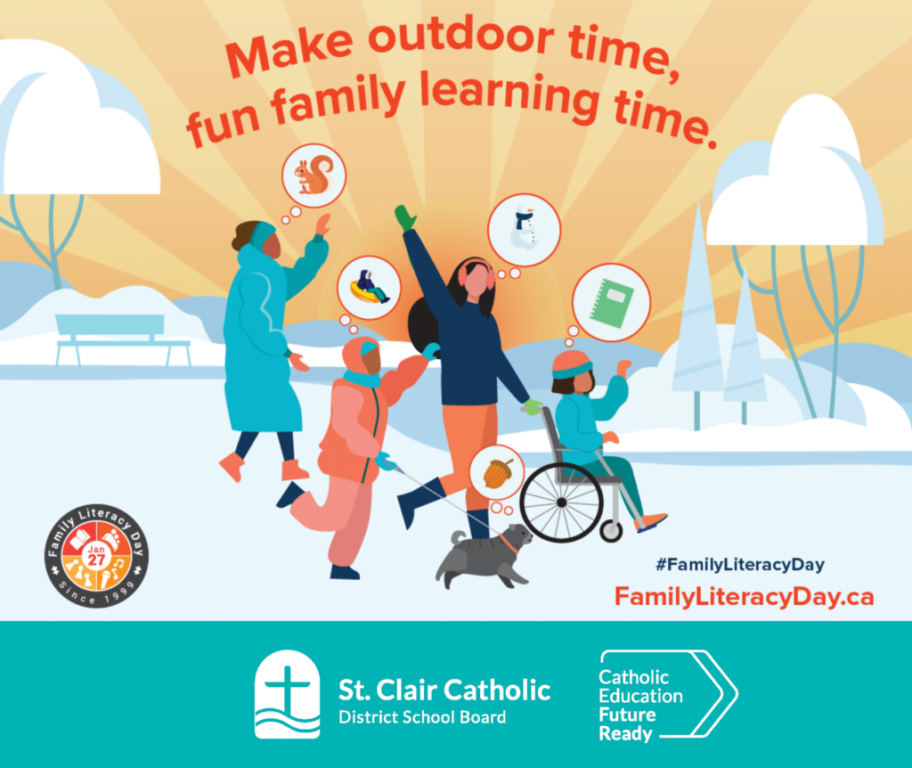 Make outdoor time, fun family learning time.