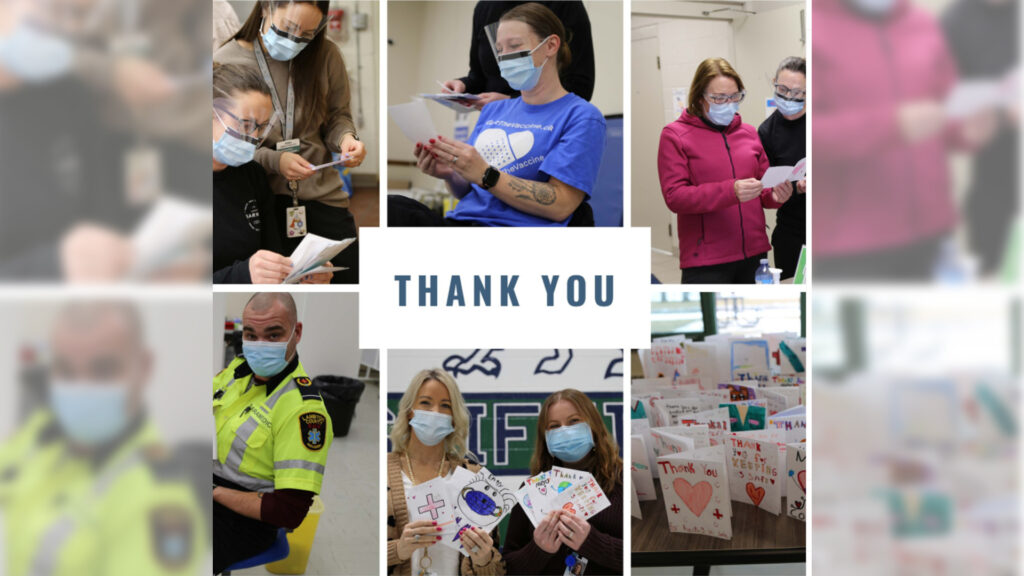 Lambton Public Health ‘feeling the love’ thanks to cards of appreciation from students at Gregory A. Hogan Catholic School