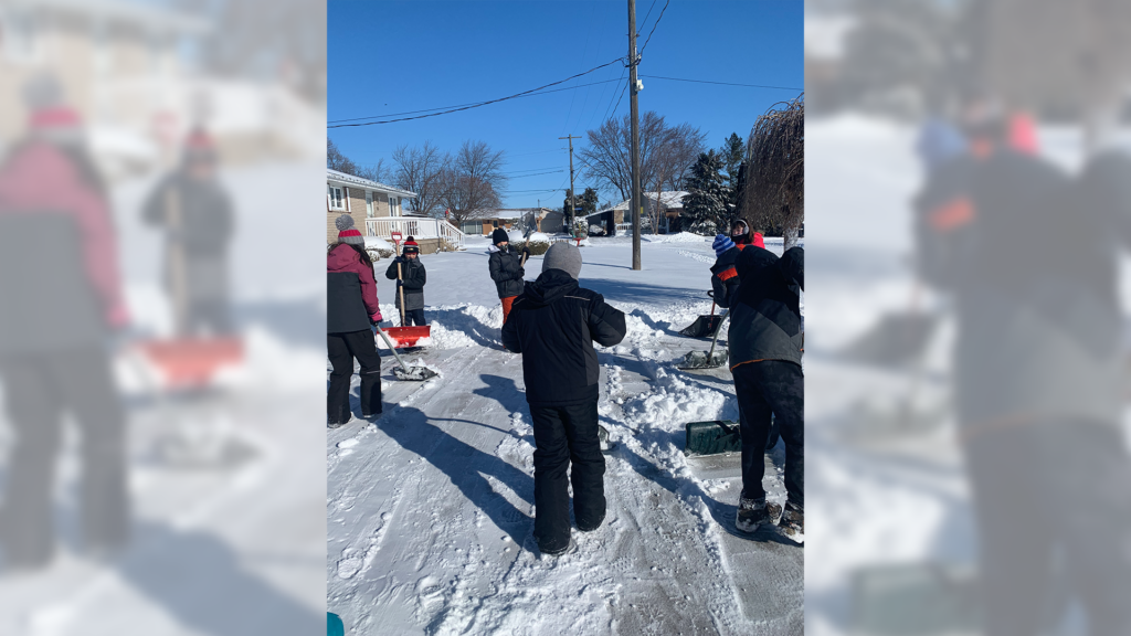 St. Elizabeth Students ‘Shovel’ Kindness to Neighbours