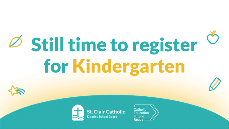 Still Time to Register for Kindergarten at St. Clair Catholic