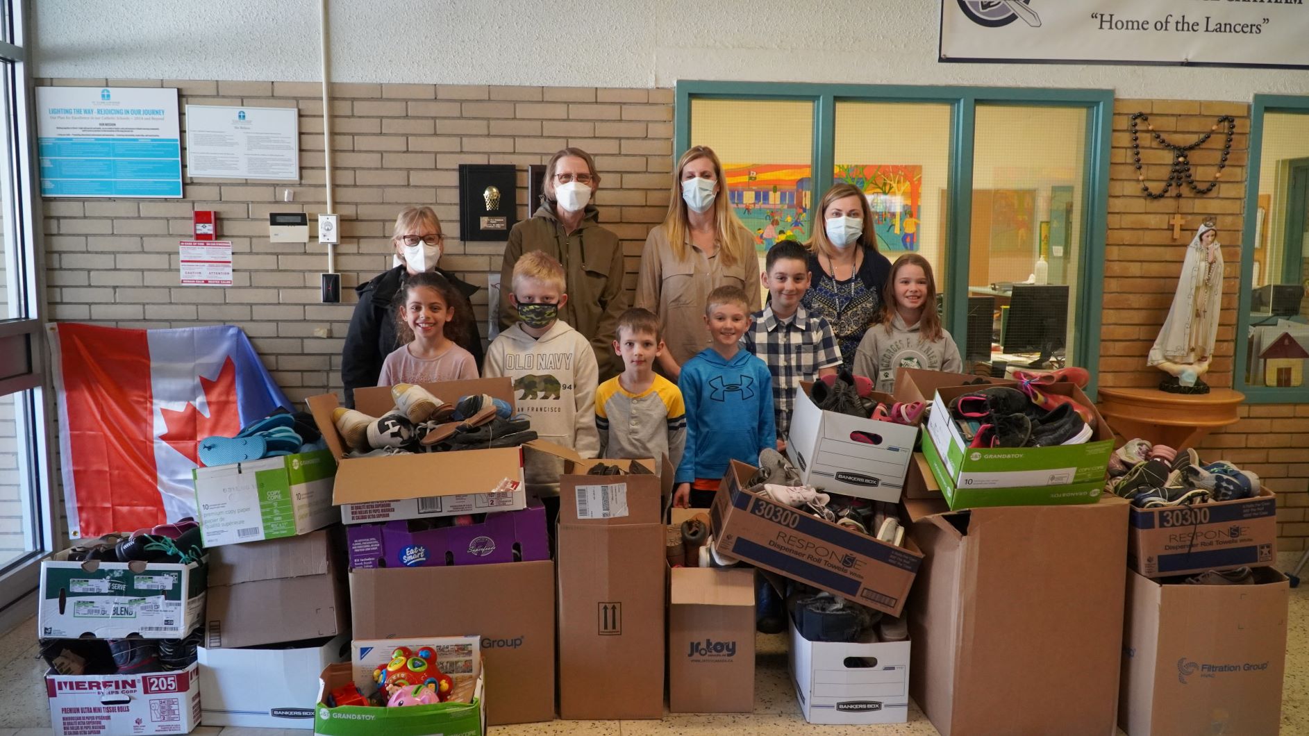 Georges P. Vanier Students Collect Shoes for CFFC-CK in Lenten Project