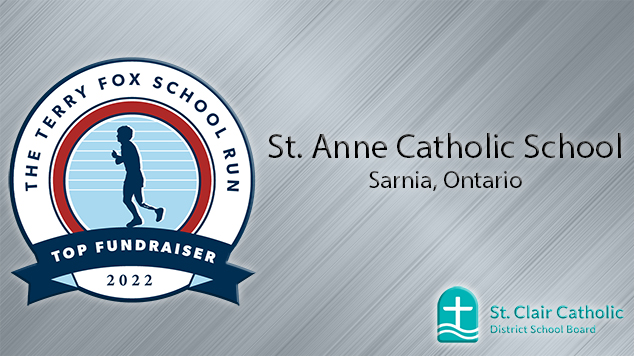 St. Anne Catholic School in Sarnia Among Top Fundraisers in 2022 for Annual Terry Fox Run