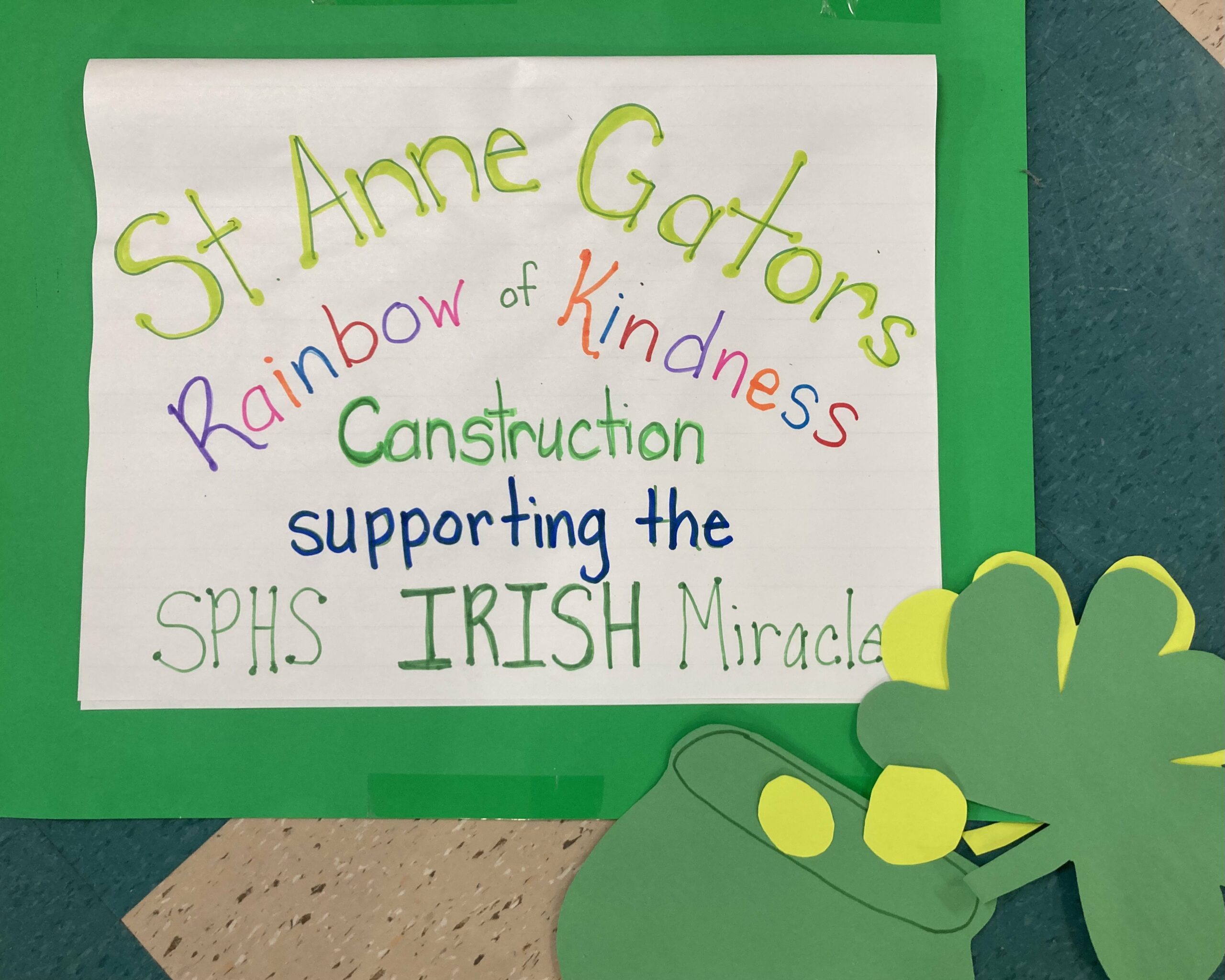 St. Anne Gators Collect More Than 800 Pounds of Food for Irish Miracle