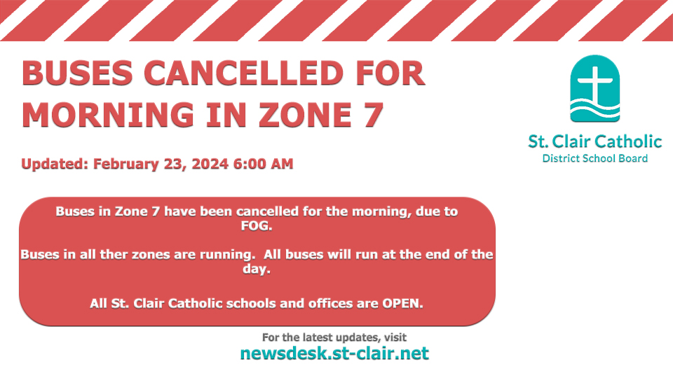 Buses Cancelled in Zone 7 Due to Fog