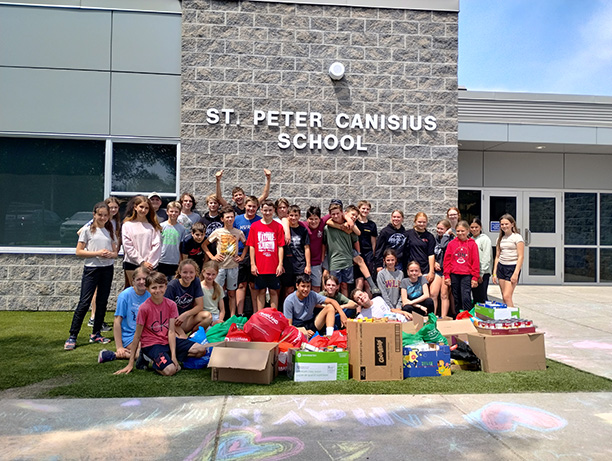 St. Peter Canisius Students Shine in Food-Raising Competition to Support Local Food Bank